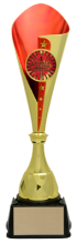 Red/gold plastic cup