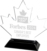 Snap-in Acrylic Maple Leaf Award