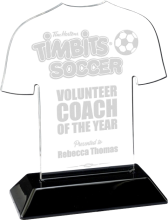 Snap-in Acrylic Jersey Award
