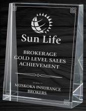 Keystone Wedge Optic Crystal Awards