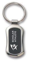 Black and Chrome Key Chain