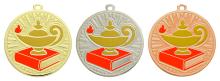 Knowledge Sunray Sculpted Iron Medal