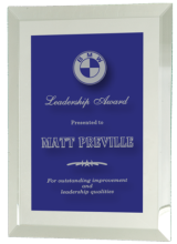 7&quot; X 9&quot; Mirror Plaque with Plate