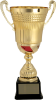 Gold and red Azeroth trophy cup