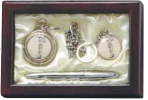 Golf Deluxe Pocket Watch Set