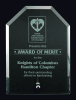 Windsor Plus Jade Glass Award with Easel Back