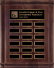 12" x 15" walnut deep groove annual plaque