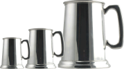 Solid Bottom Pewter Mugs