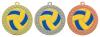 2 1/8&quot; Volleyball Sunray Sculptured Iron Medal