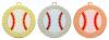 Baseball Sunray Sculptured Iron Medal
