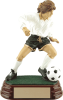 Female Soccer Player 2 Resin