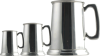 Solid Bottom Pewter Mugs